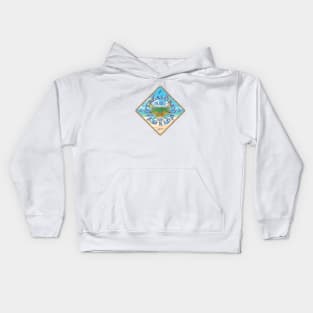 Treasure Island, Florida, Blue Crab on Beach Kids Hoodie